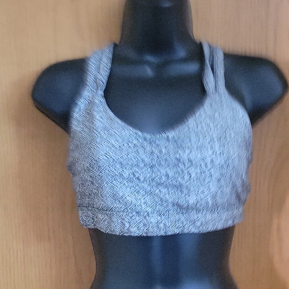 Champion Gray Patterned Sports Bra